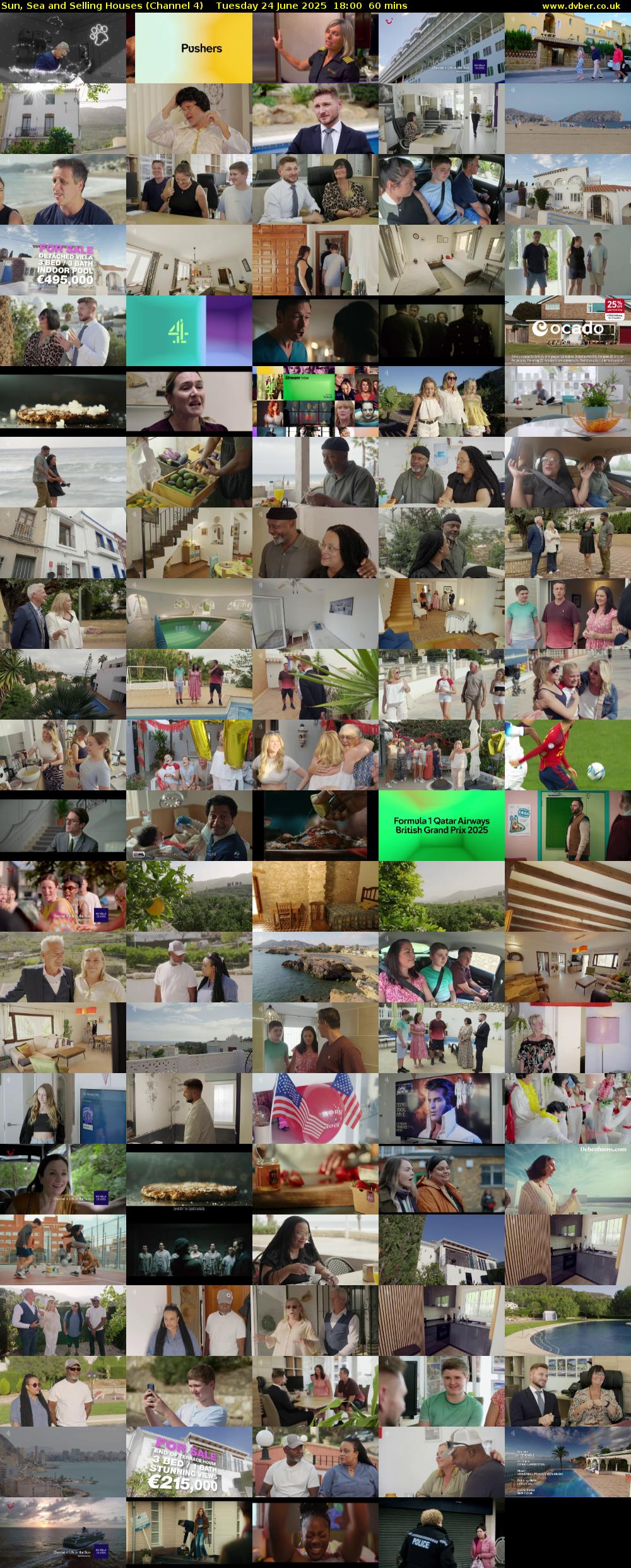 Sun, Sea and Selling Houses (Channel 4) Tuesday 24 June 2025 18:00 - 19:00