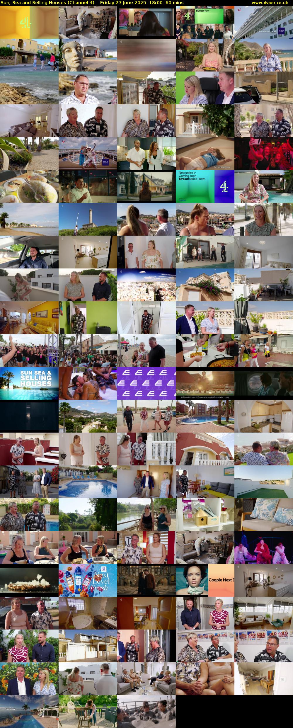 Sun, Sea and Selling Houses (Channel 4) Friday 27 June 2025 18:00 - 19:00