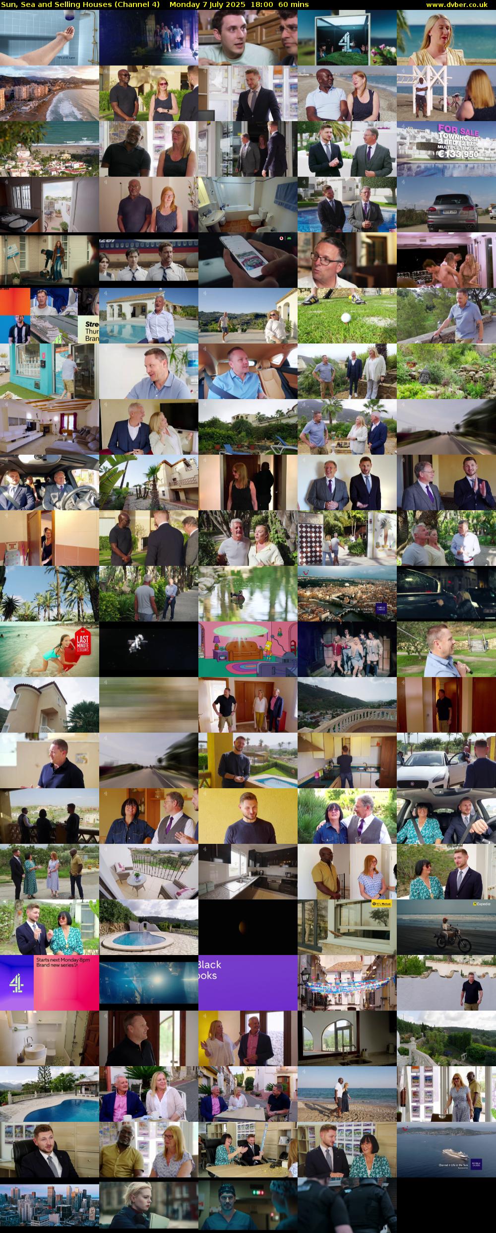 Sun, Sea and Selling Houses (Channel 4) Monday 7 July 2025 18:00 - 19:00