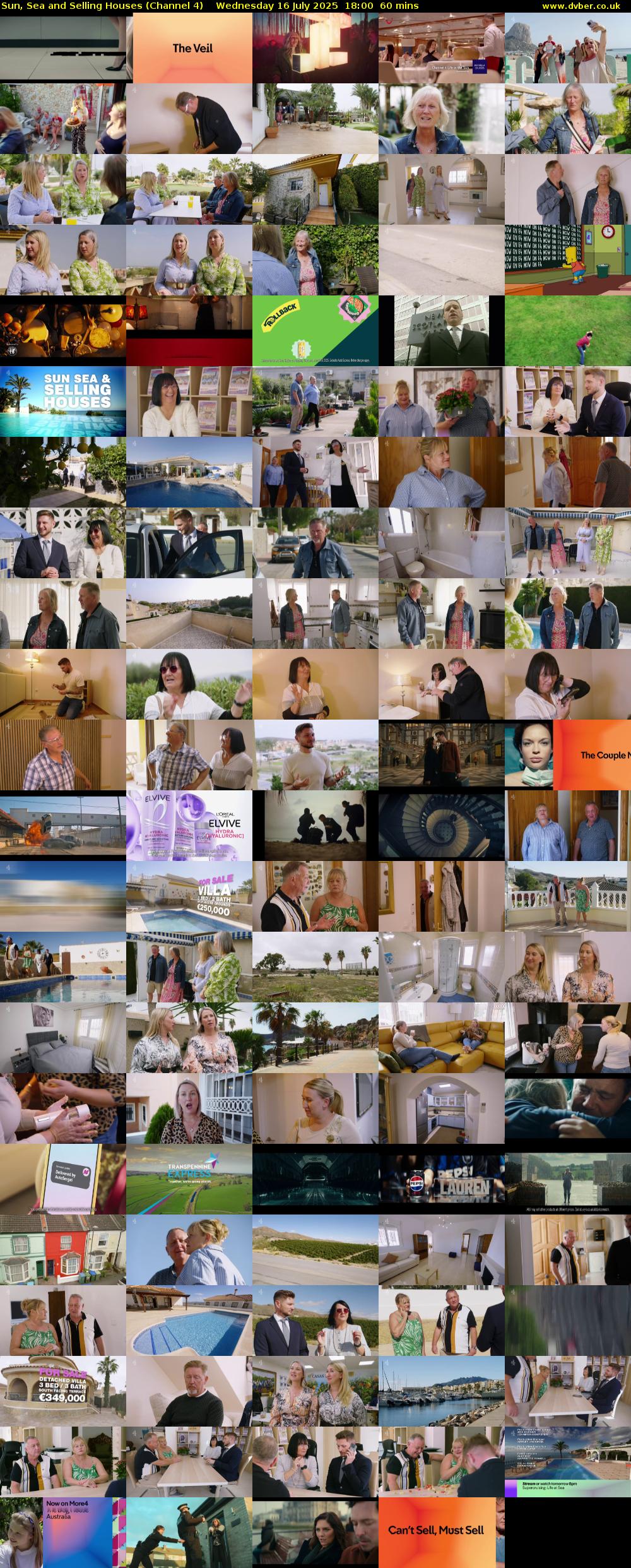 Sun, Sea and Selling Houses (Channel 4) Wednesday 16 July 2025 18:00 - 19:00