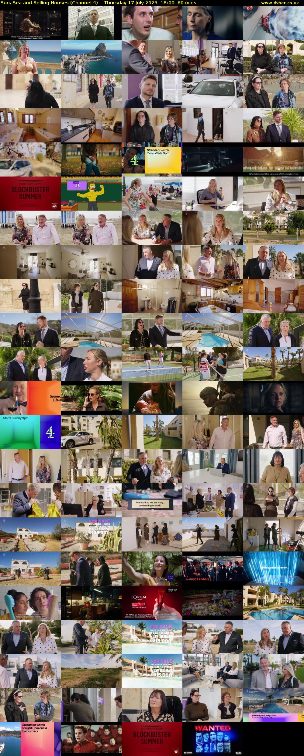 Sun, Sea and Selling Houses (Channel 4) Thursday 17 July 2025 18:00 - 19:00