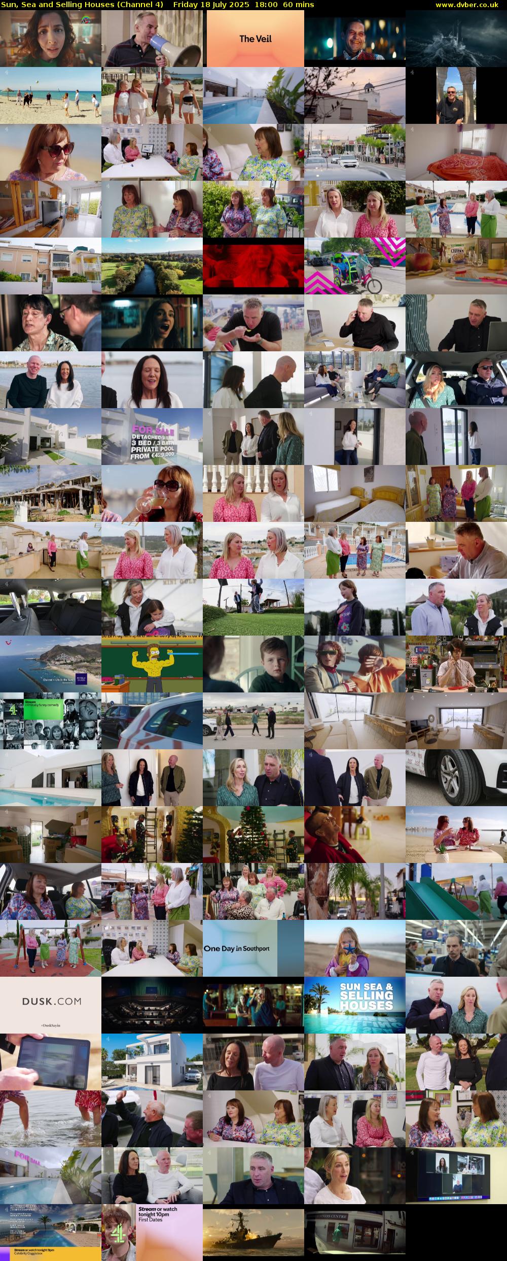 Sun, Sea and Selling Houses (Channel 4) Friday 18 July 2025 18:00 - 19:00