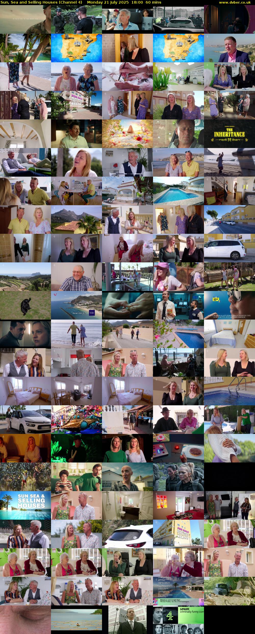 Sun, Sea and Selling Houses (Channel 4) Monday 21 July 2025 18:00 - 19:00