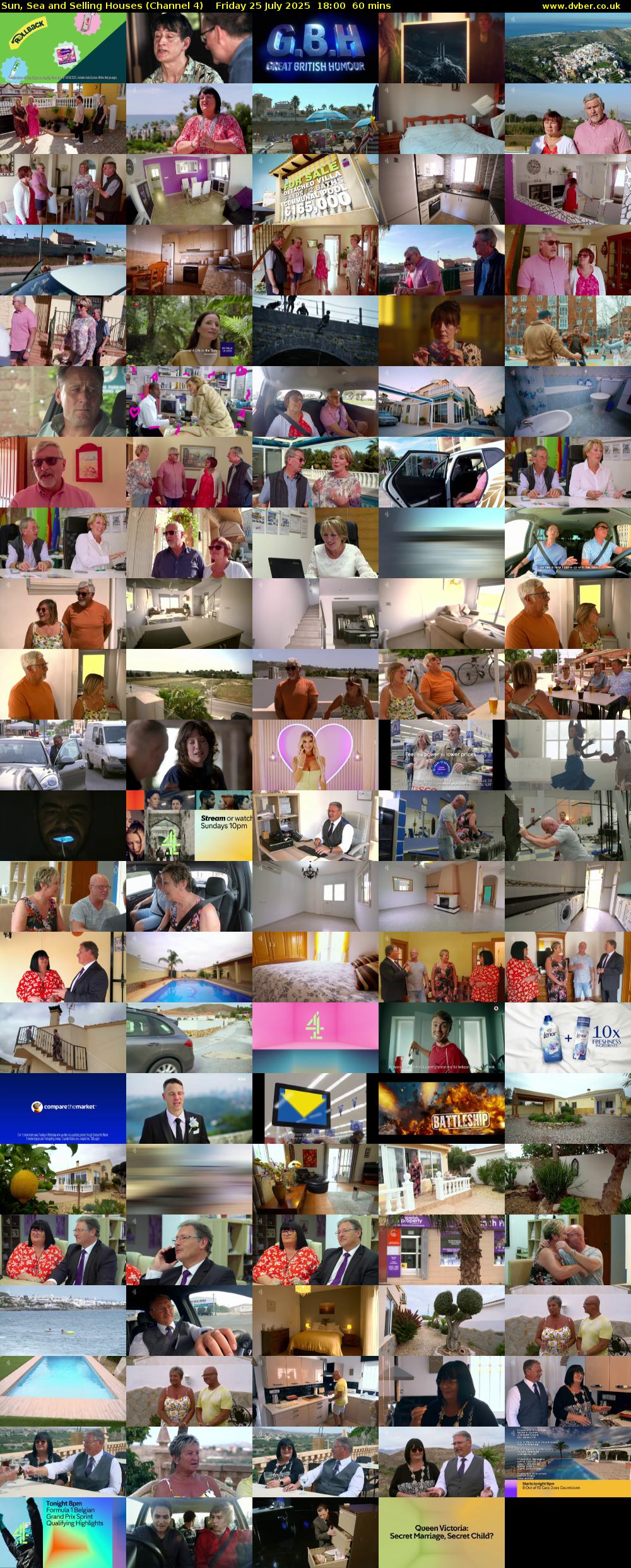Sun, Sea and Selling Houses (Channel 4) Friday 25 July 2025 18:00 - 19:00