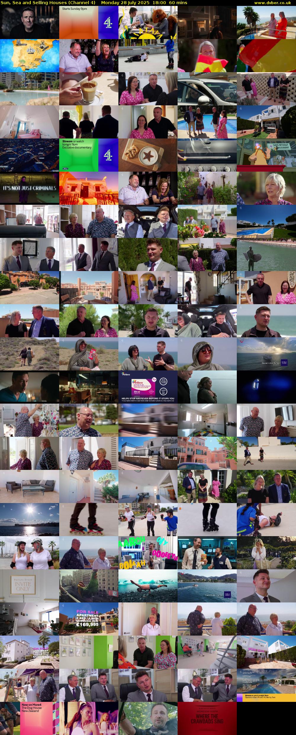 Sun, Sea and Selling Houses (Channel 4) Monday 28 July 2025 18:00 - 19:00