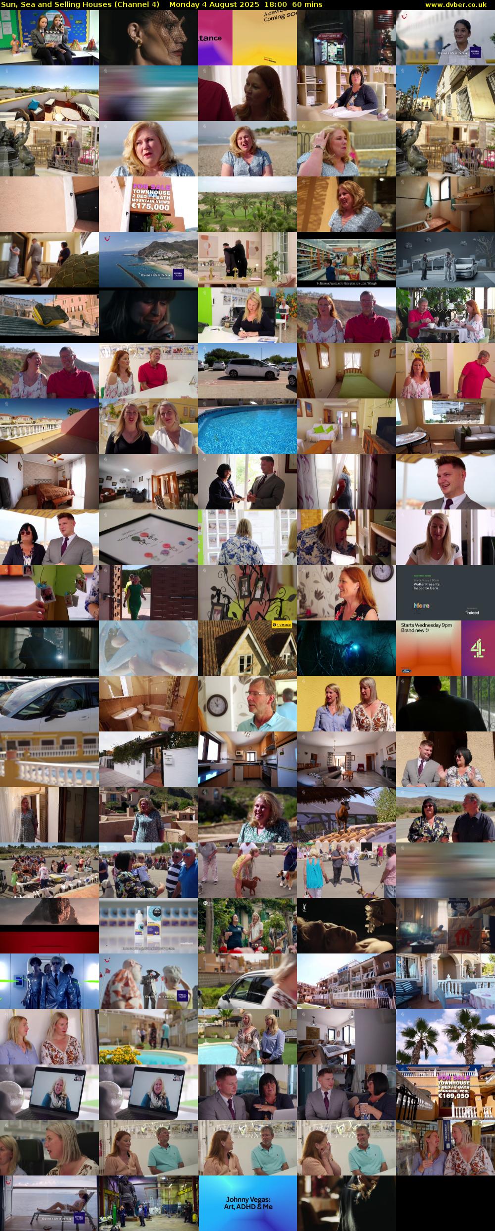Sun, Sea and Selling Houses (Channel 4) Monday 4 August 2025 18:00 - 19:00