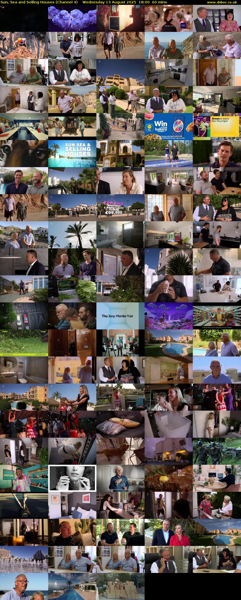 Sun, Sea and Selling Houses (Channel 4) Wednesday 13 August 2025 18:00 - 19:00