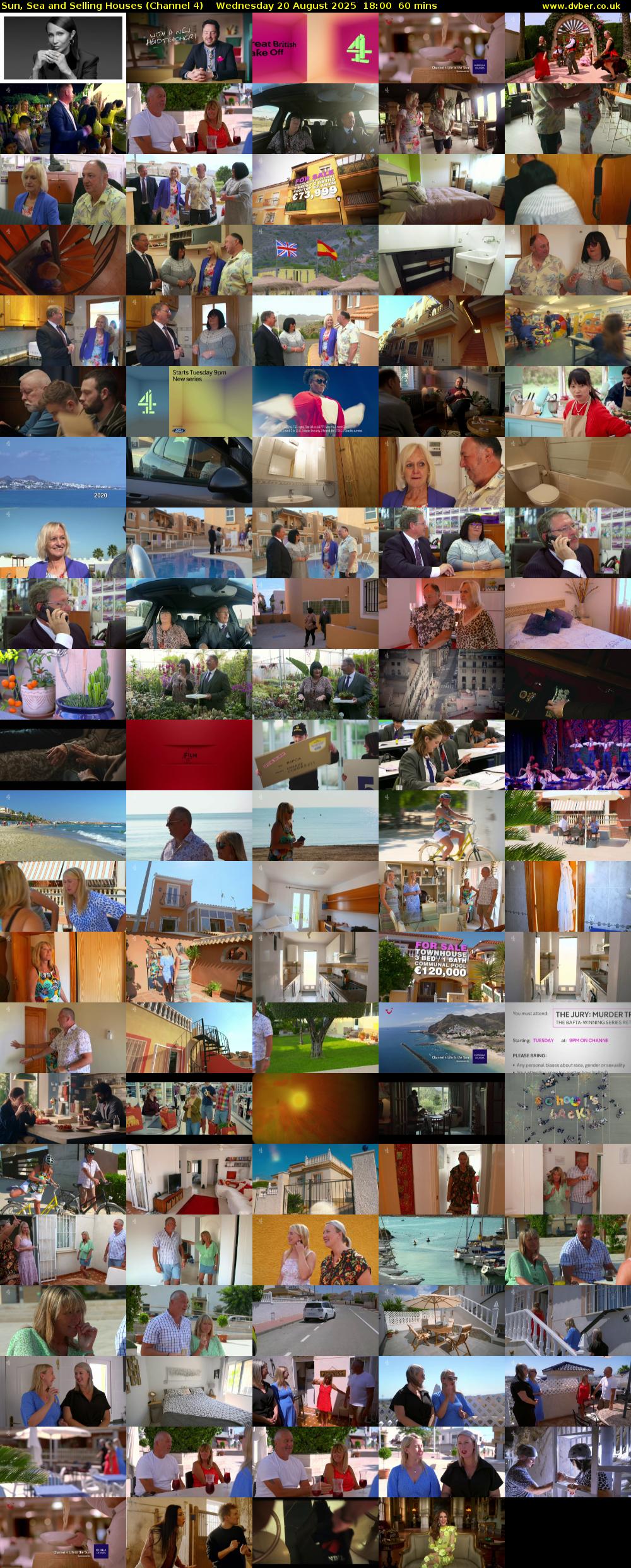 Sun, Sea and Selling Houses (Channel 4) Wednesday 20 August 2025 18:00 - 19:00