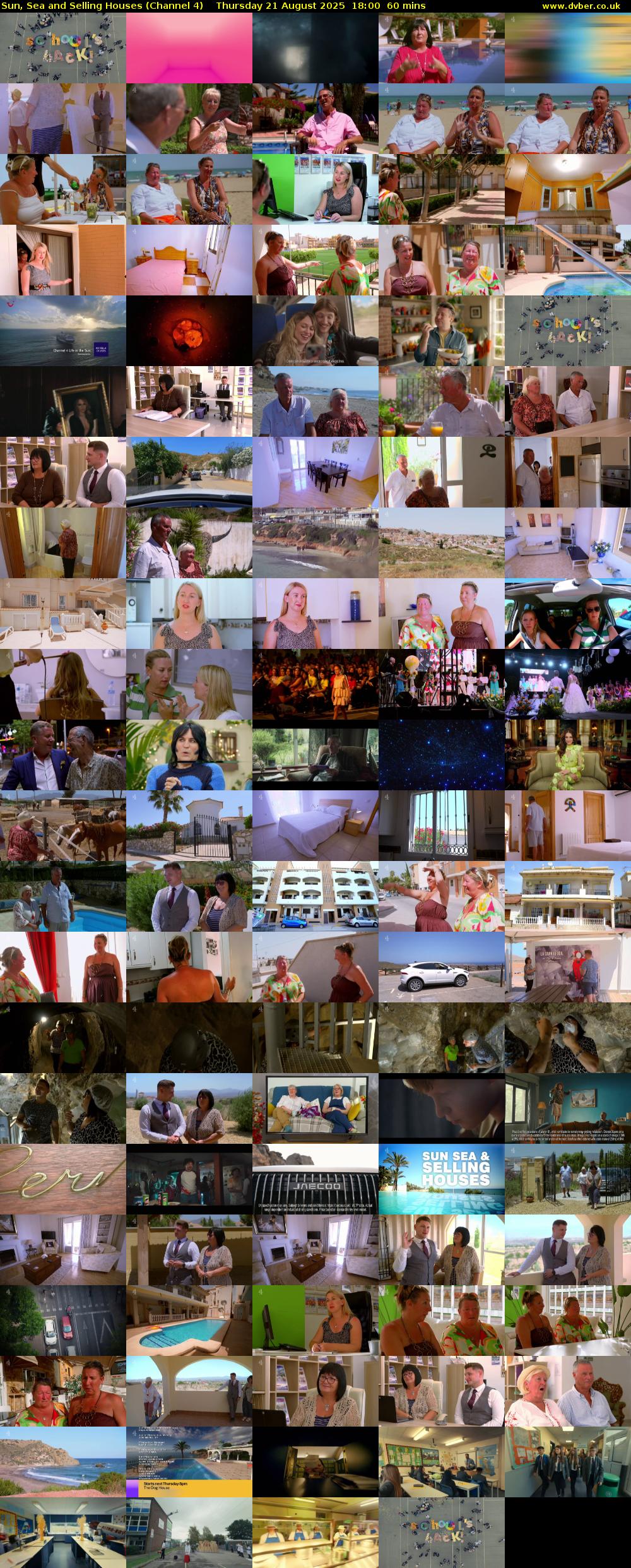 Sun, Sea and Selling Houses (Channel 4) Thursday 21 August 2025 18:00 - 19:00
