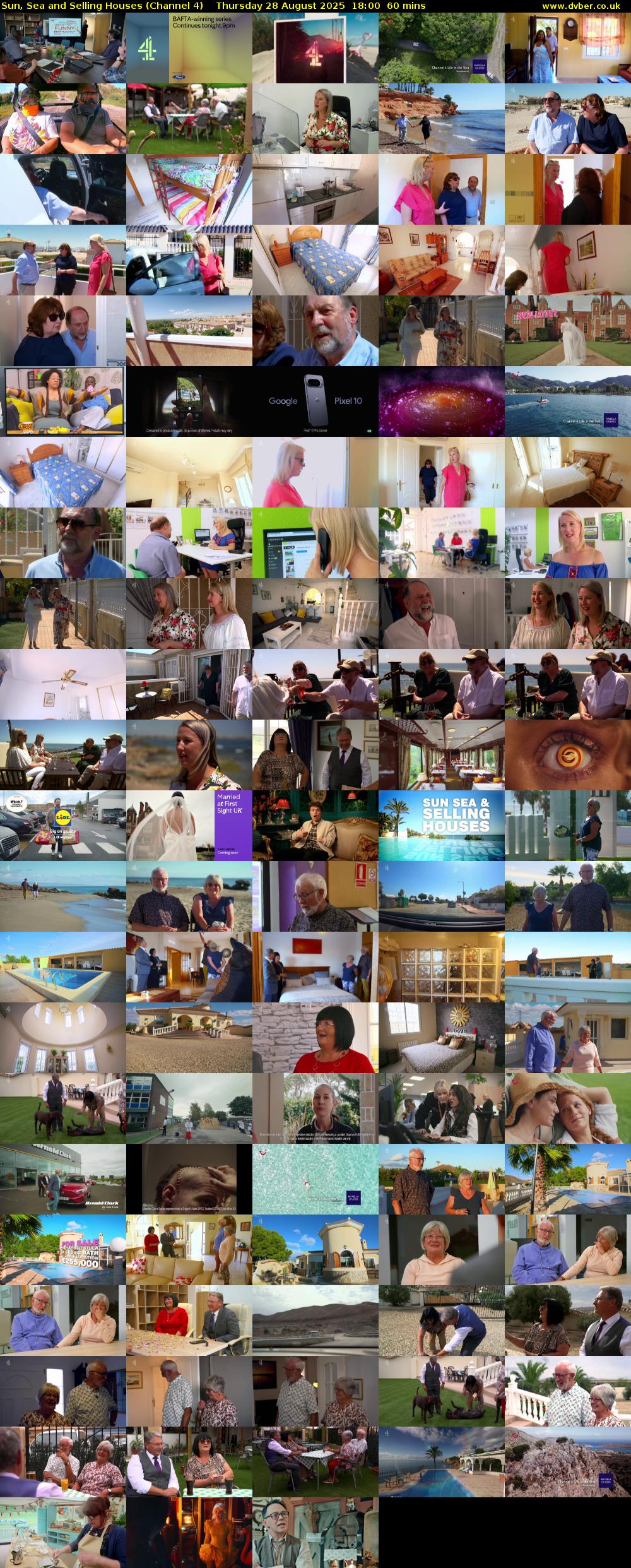 Sun, Sea and Selling Houses (Channel 4) Thursday 28 August 2025 18:00 - 19:00