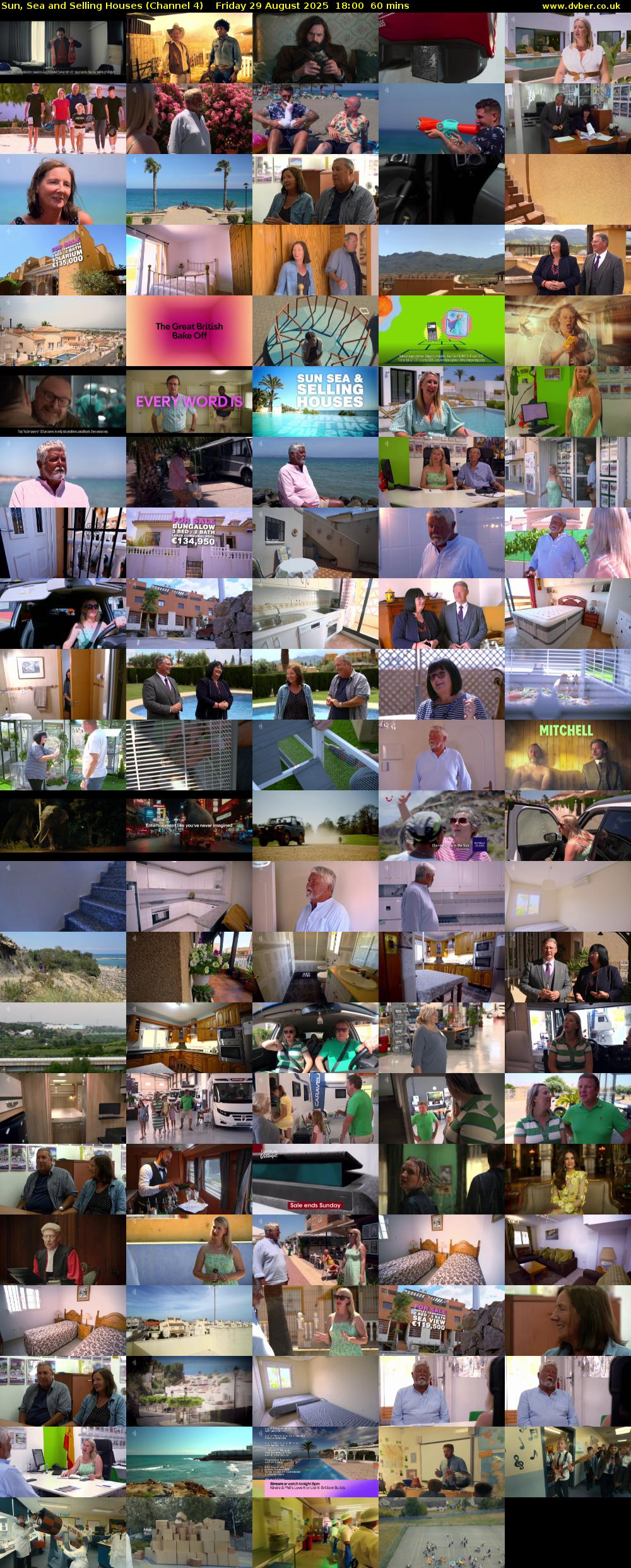 Sun, Sea and Selling Houses (Channel 4) Friday 29 August 2025 18:00 - 19:00