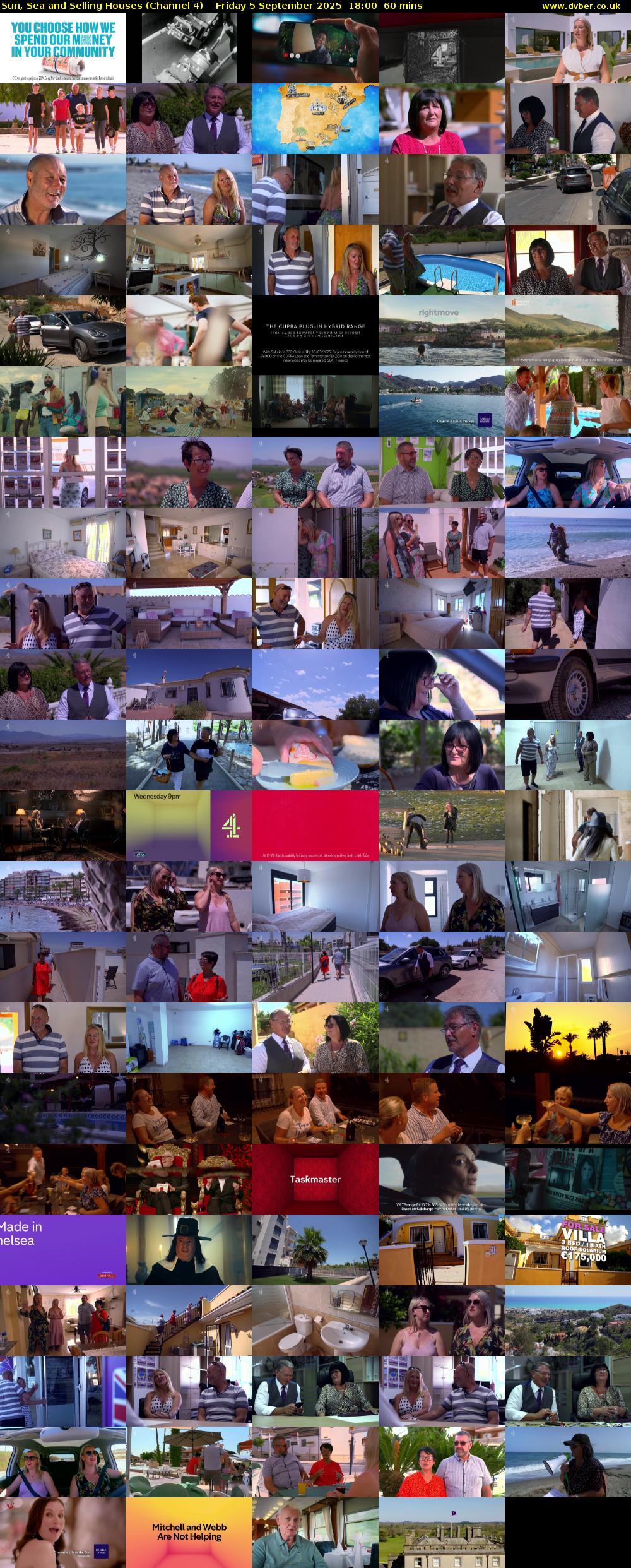 Sun, Sea and Selling Houses (Channel 4) Friday 5 September 2025 18:00 - 19:00