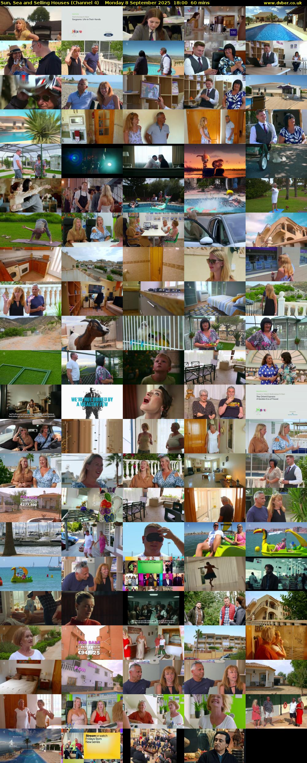 Sun, Sea and Selling Houses (Channel 4) Monday 8 September 2025 18:00 - 19:00