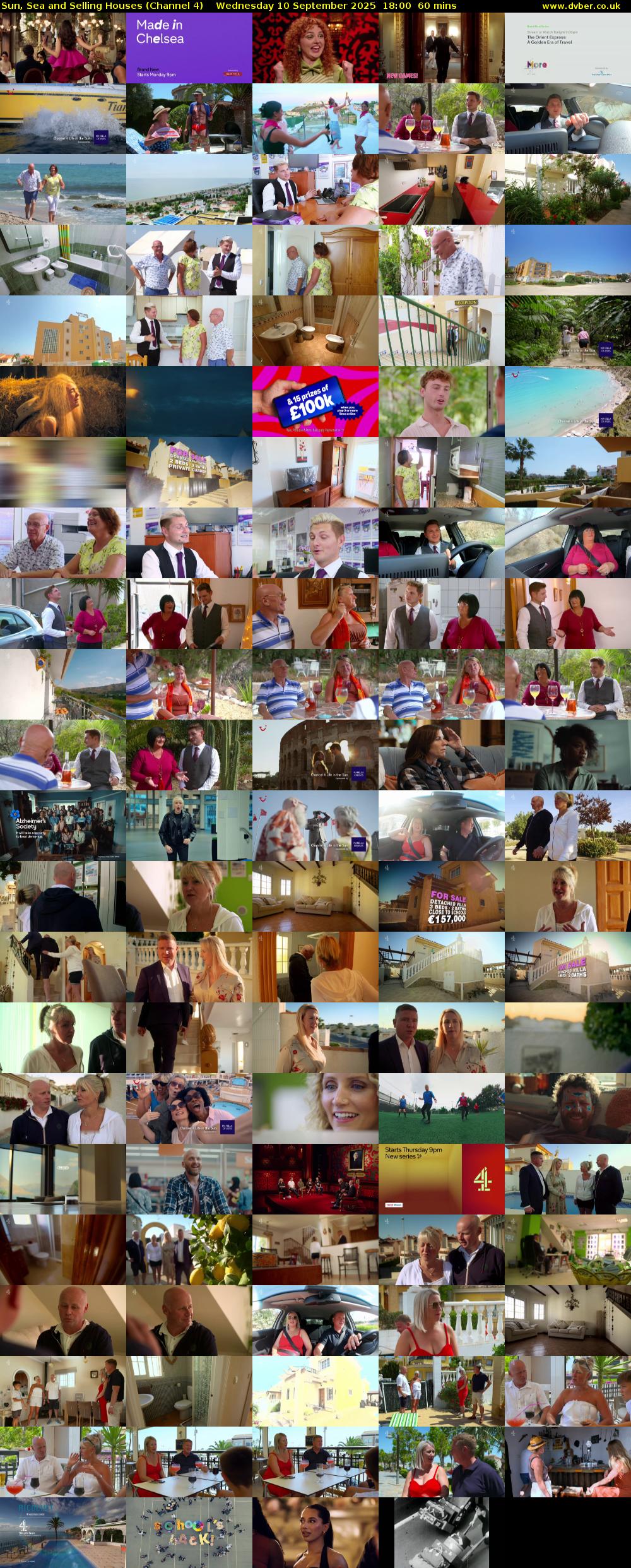 Sun, Sea and Selling Houses (Channel 4) Wednesday 10 September 2025 18:00 - 19:00