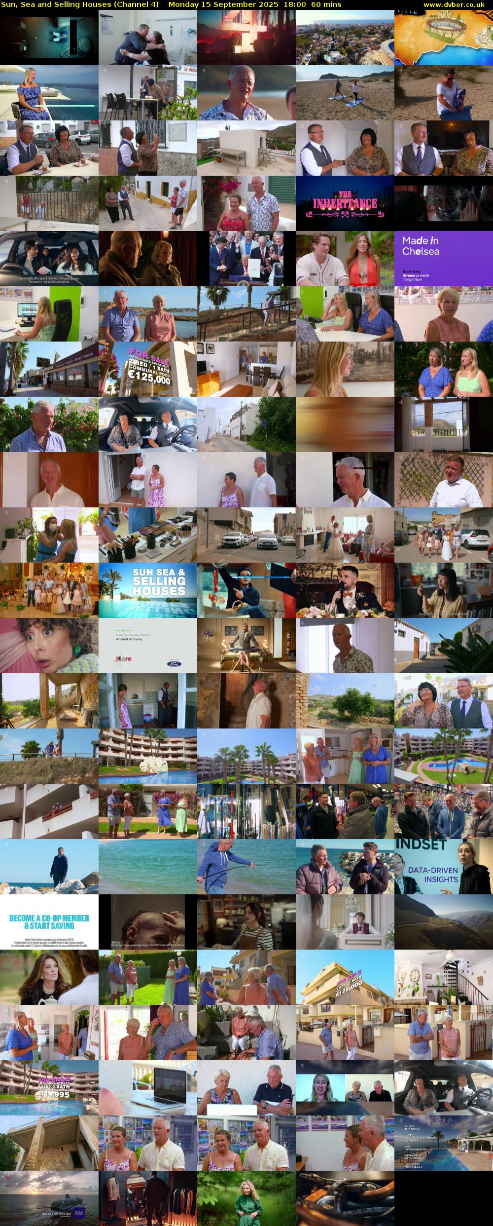 Sun, Sea and Selling Houses (Channel 4) Monday 15 September 2025 18:00 - 19:00