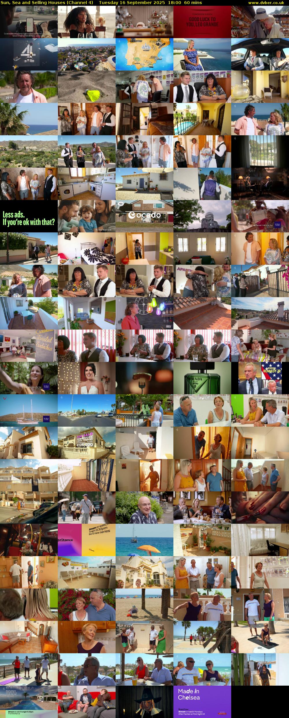 Sun, Sea and Selling Houses (Channel 4) Tuesday 16 September 2025 18:00 - 19:00