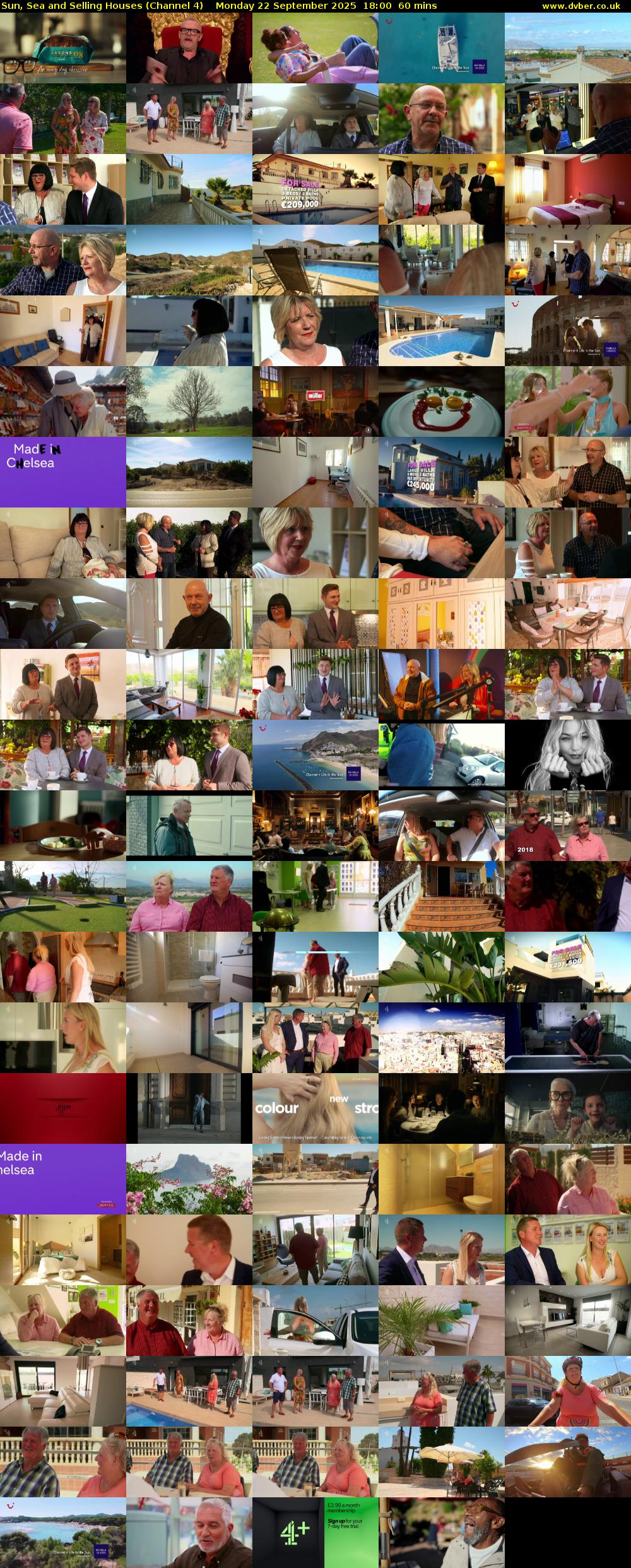 Sun, Sea and Selling Houses (Channel 4) Monday 22 September 2025 18:00 - 19:00