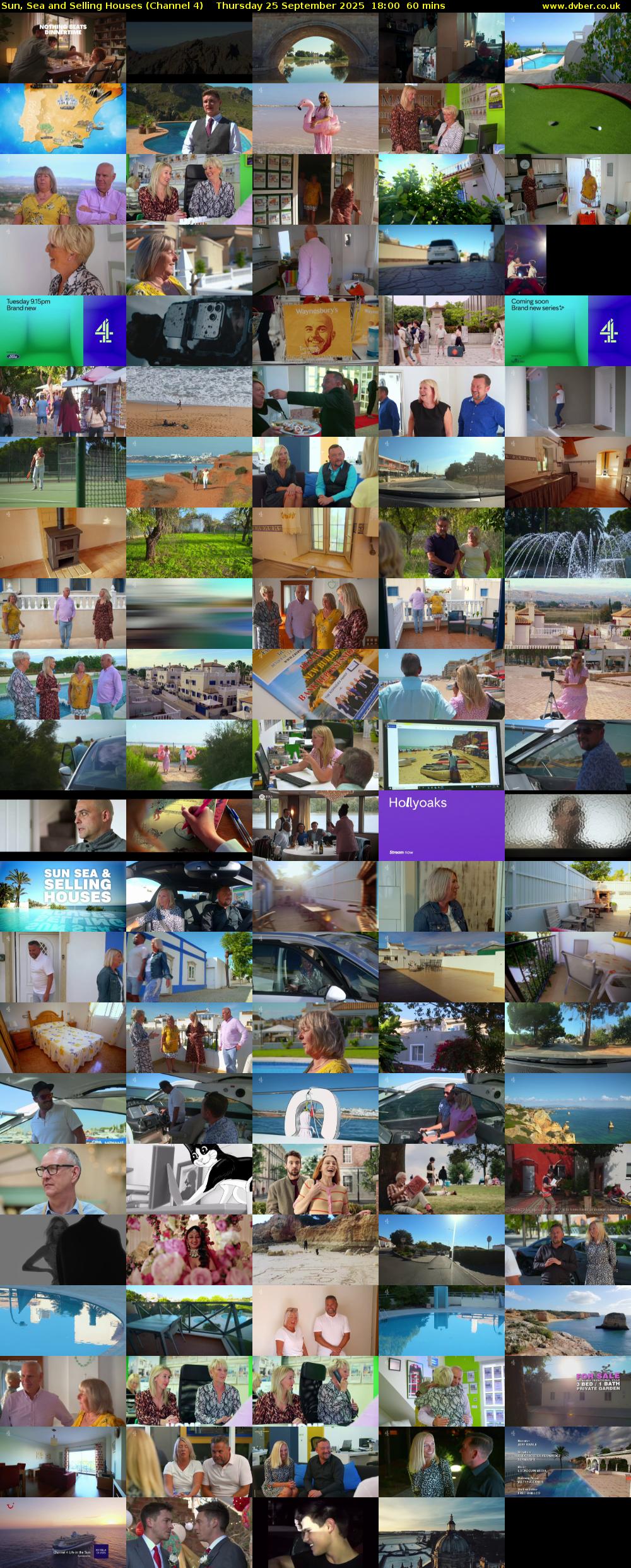 Sun, Sea and Selling Houses (Channel 4) Thursday 25 September 2025 18:00 - 19:00