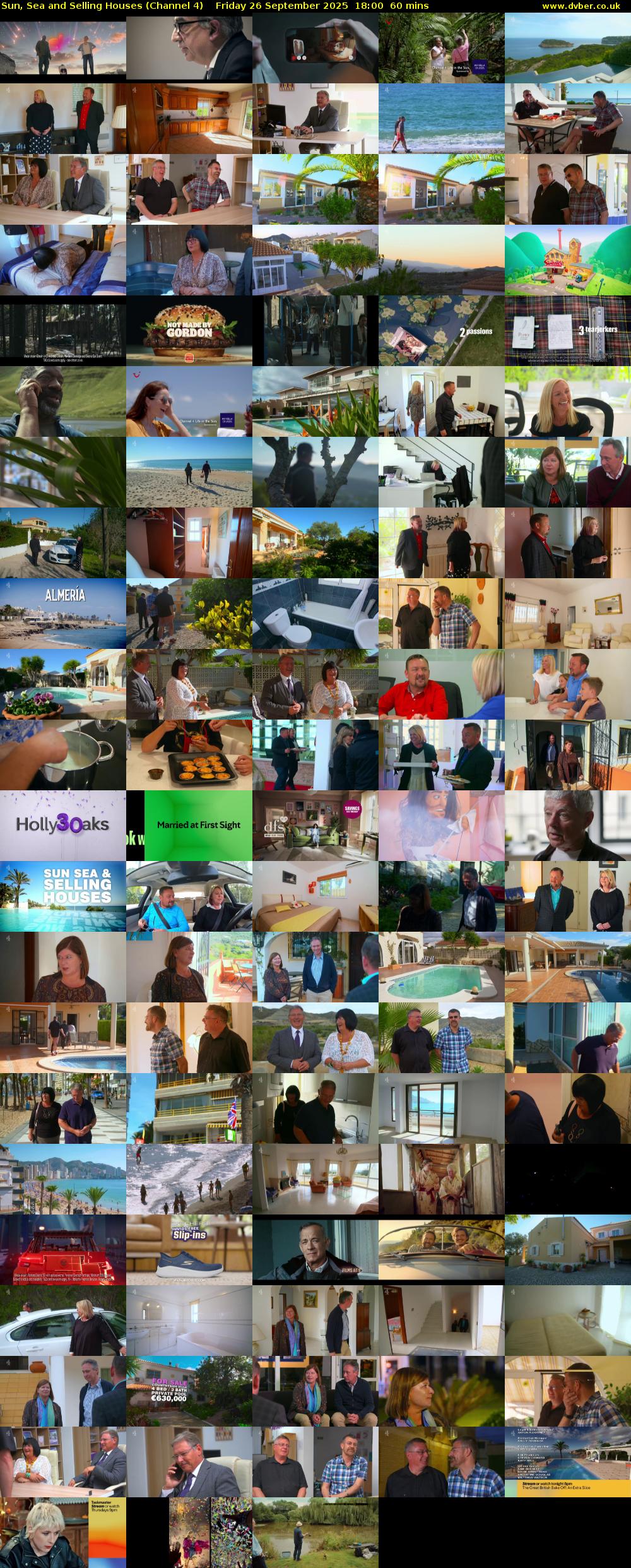 Sun, Sea and Selling Houses (Channel 4) Friday 26 September 2025 18:00 - 19:00
