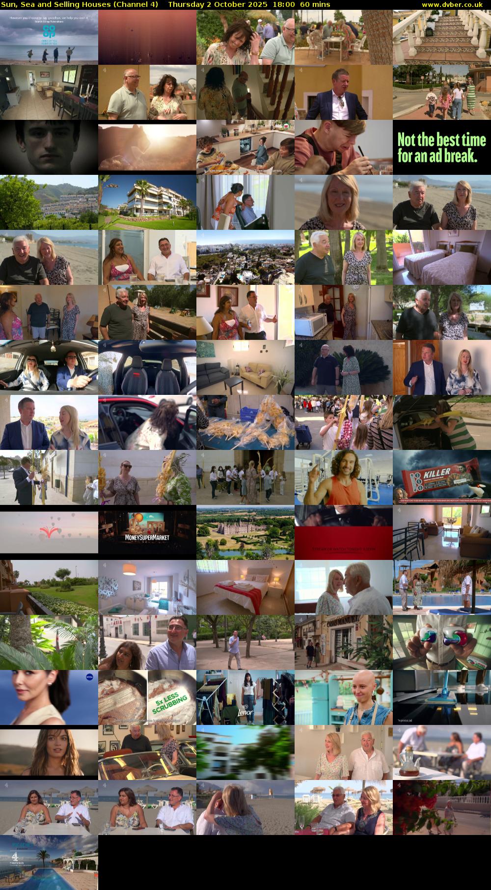 Sun, Sea and Selling Houses (Channel 4) Thursday 2 October 2025 18:00 - 19:00