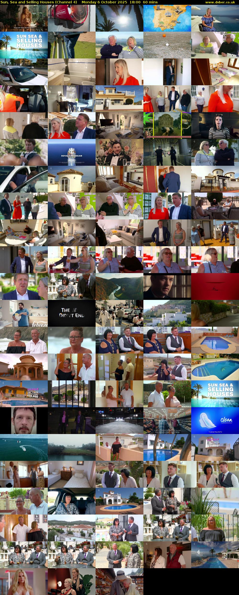 Sun, Sea and Selling Houses (Channel 4) Monday 6 October 2025 18:00 - 19:00