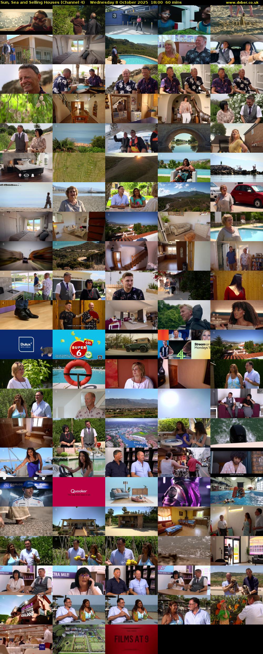 Sun, Sea and Selling Houses (Channel 4) Wednesday 8 October 2025 18:00 - 19:00