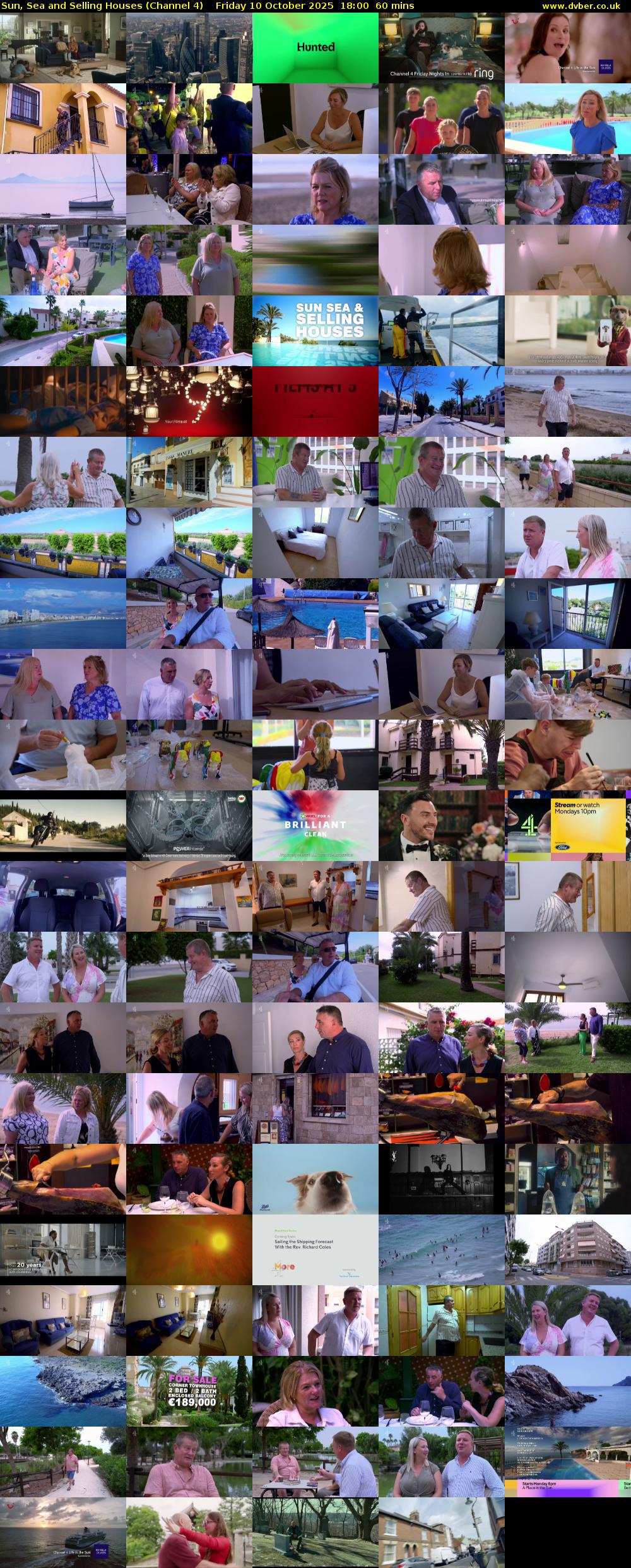 Sun, Sea and Selling Houses (Channel 4) Friday 10 October 2025 18:00 - 19:00