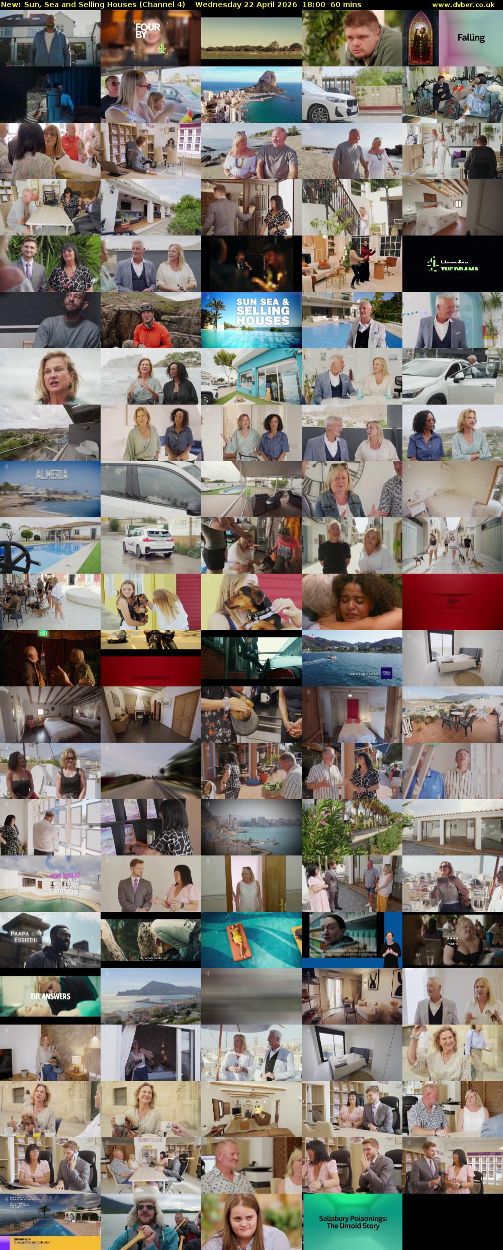 Sun, Sea and Selling Houses (Channel 4) Wednesday 22 April 2026 18:00 - 19:00
