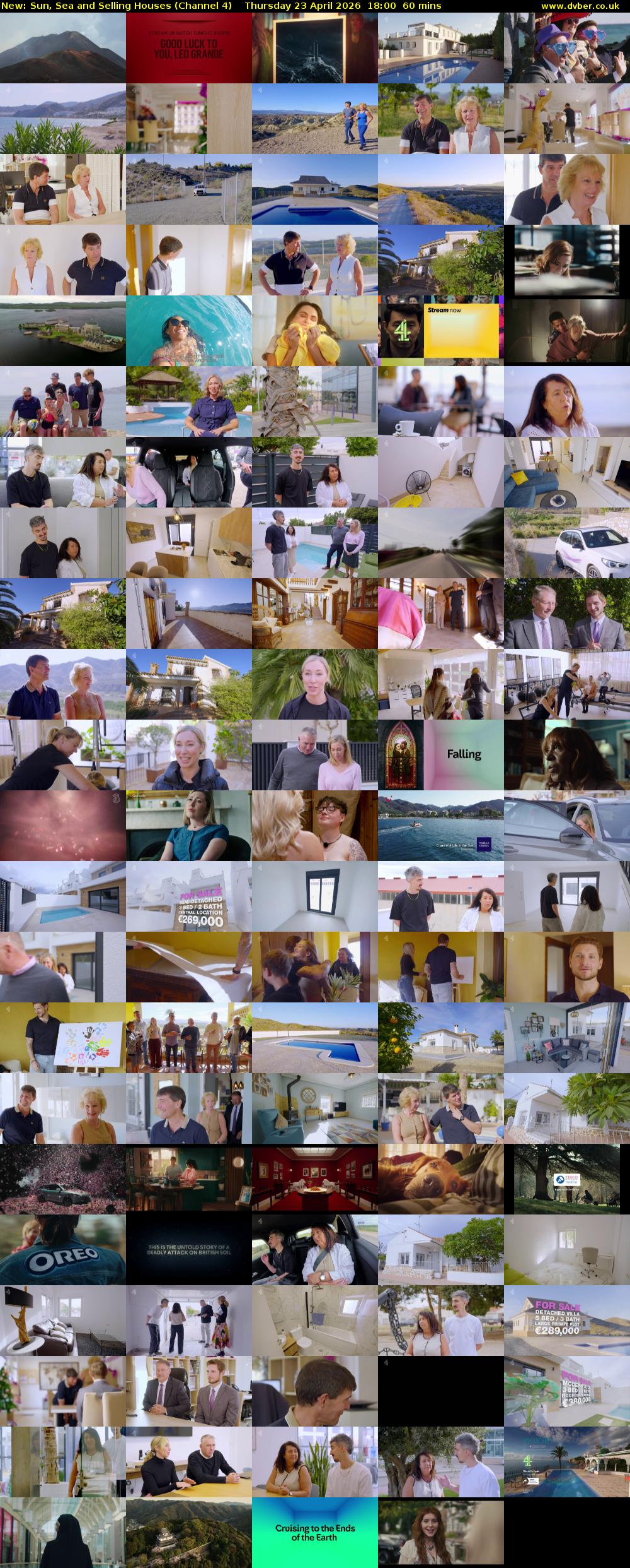 Sun, Sea and Selling Houses (Channel 4) Thursday 23 April 2026 18:00 - 19:00