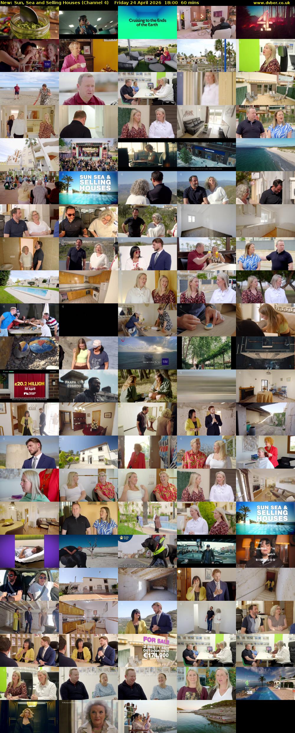 Sun, Sea and Selling Houses (Channel 4) Friday 24 April 2026 18:00 - 19:00