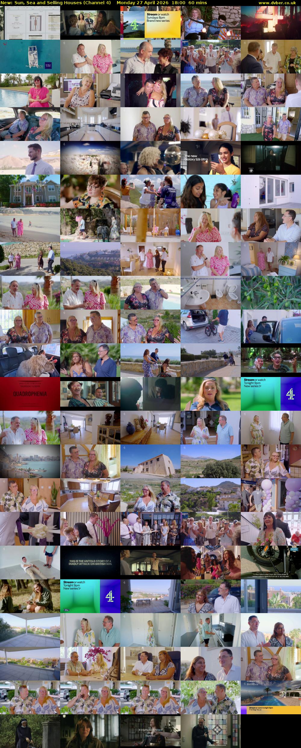 Sun, Sea and Selling Houses (Channel 4) Monday 27 April 2026 18:00 - 19:00