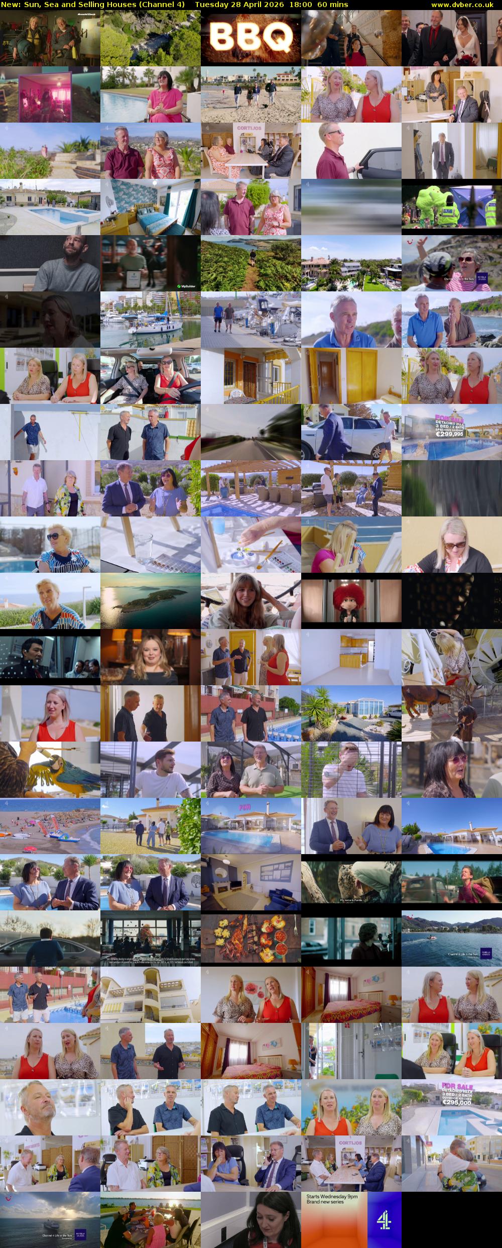 Sun, Sea and Selling Houses (Channel 4) Tuesday 28 April 2026 18:00 - 19:00