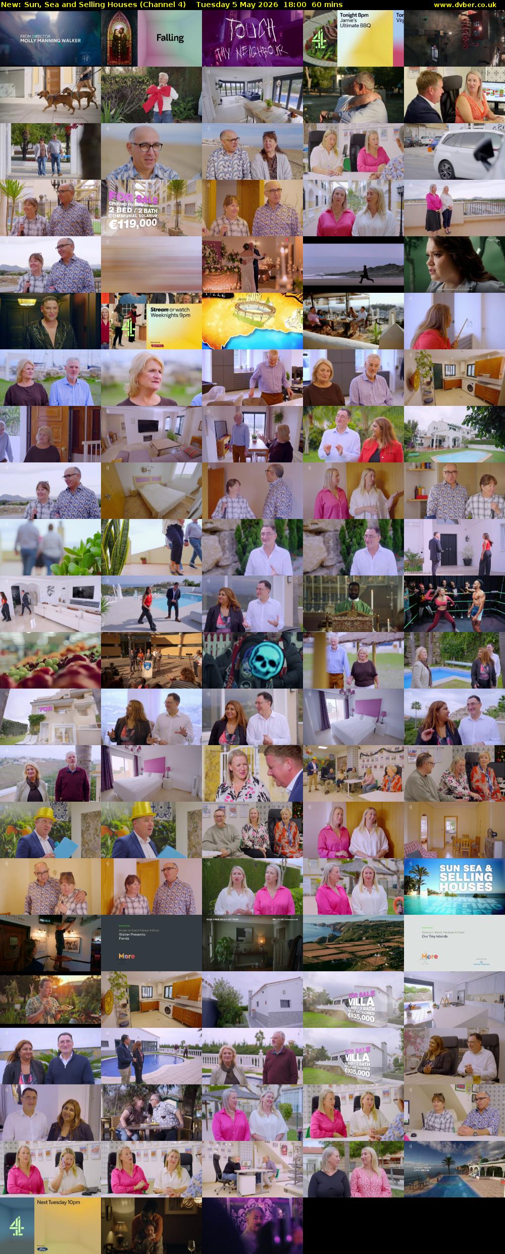 Sun, Sea and Selling Houses (Channel 4) Tuesday 5 May 2026 18:00 - 19:00