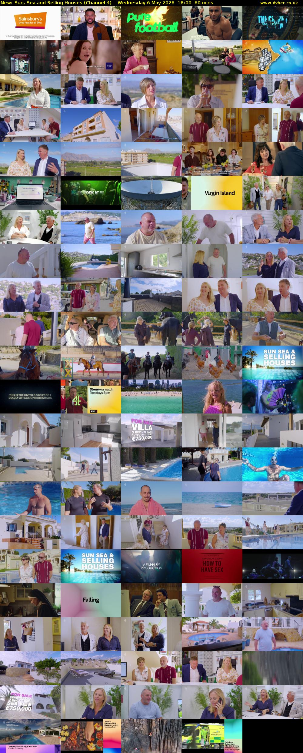 Sun, Sea and Selling Houses (Channel 4) Wednesday 6 May 2026 18:00 - 19:00