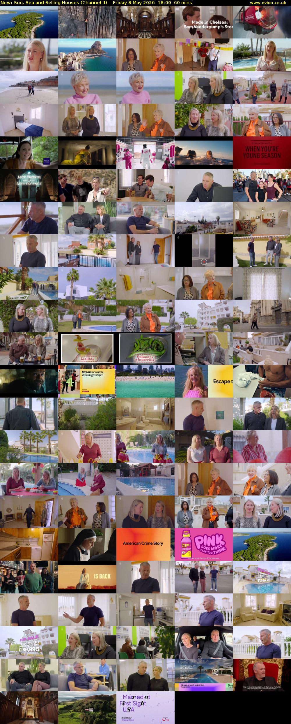 Sun, Sea and Selling Houses (Channel 4) Friday 8 May 2026 18:00 - 19:00