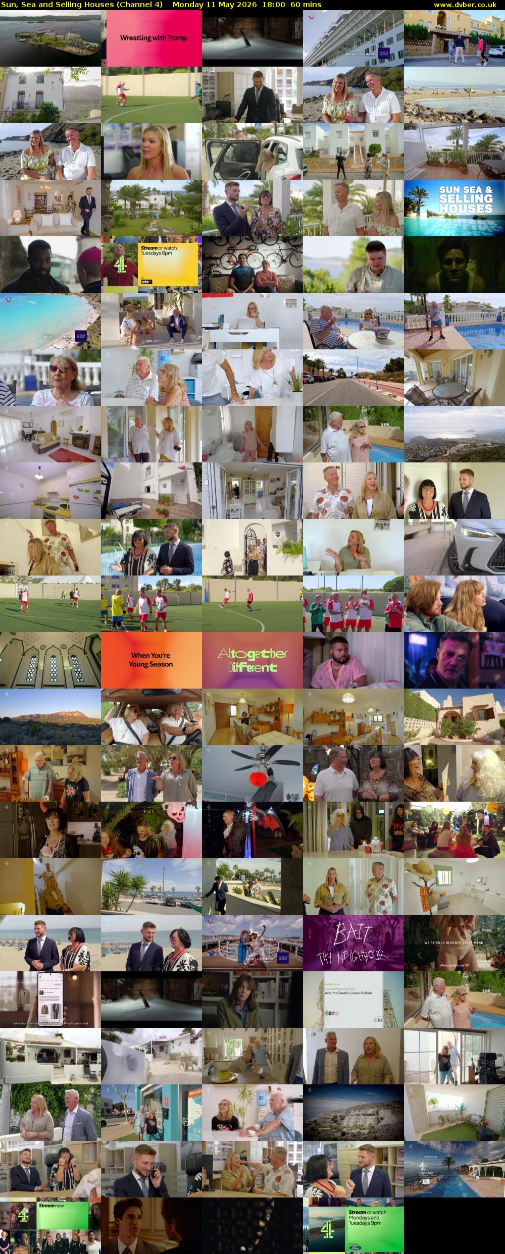 Sun, Sea and Selling Houses (Channel 4) Monday 11 May 2026 18:00 - 19:00