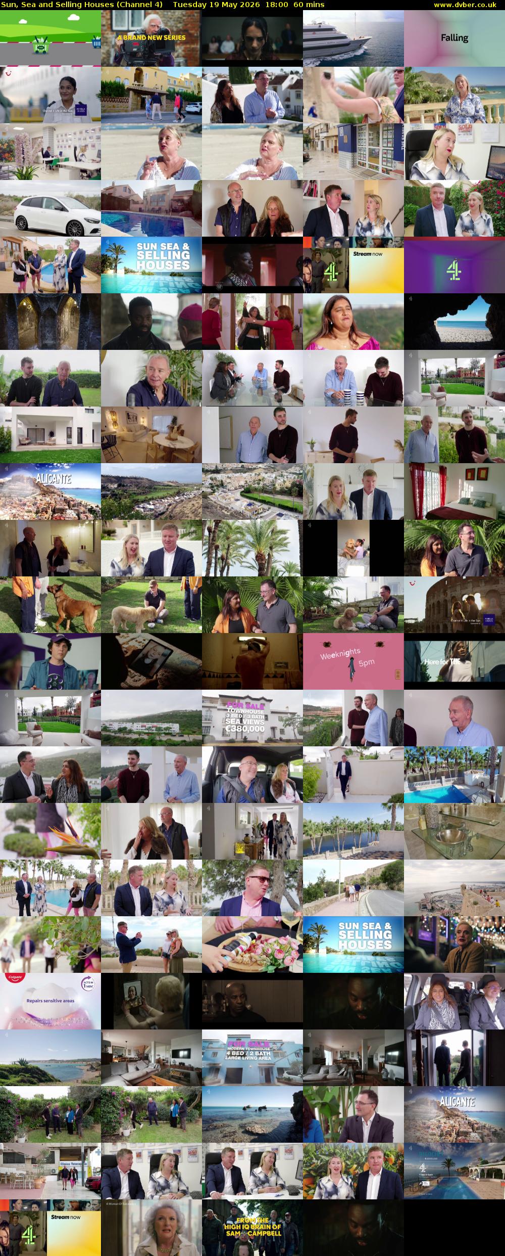 Sun, Sea and Selling Houses (Channel 4) Tuesday 19 May 2026 18:00 - 19:00
