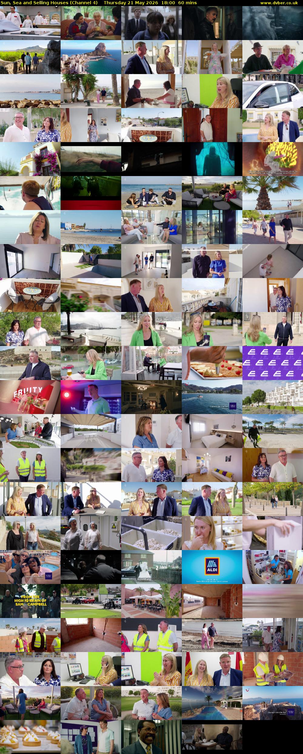 Sun, Sea and Selling Houses (Channel 4) Thursday 21 May 2026 18:00 - 19:00