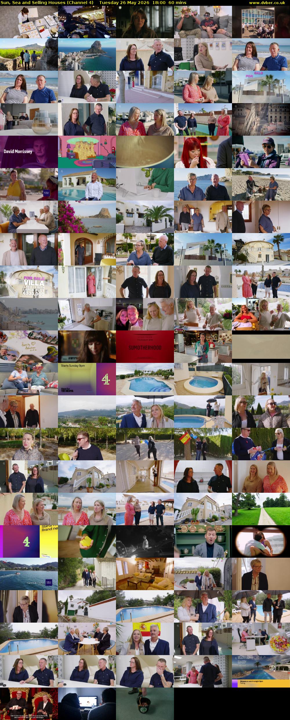 Sun, Sea and Selling Houses (Channel 4) Tuesday 26 May 2026 18:00 - 19:00