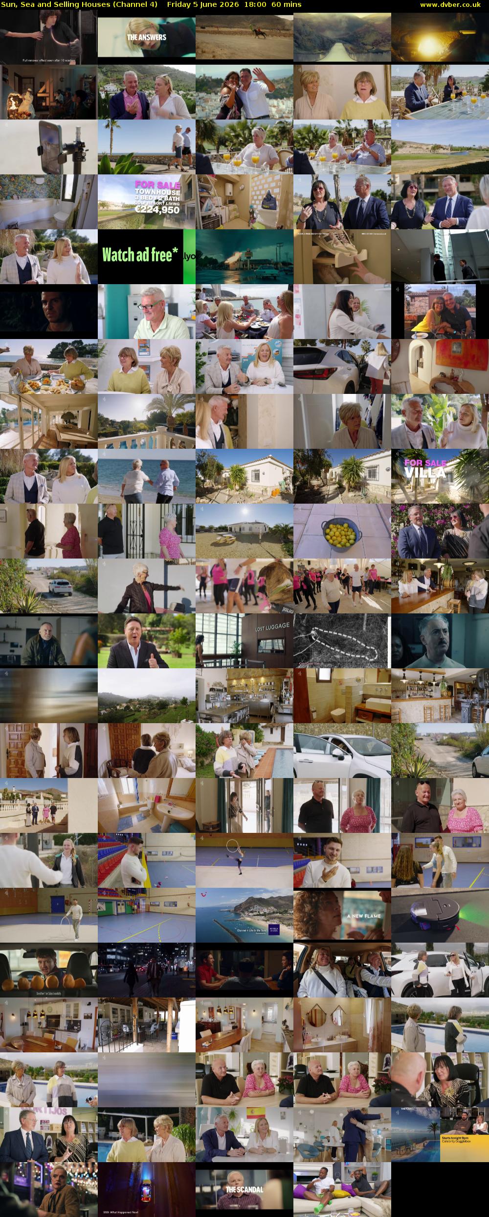 Sun, Sea and Selling Houses (Channel 4) Friday 5 June 2026 18:00 - 19:00