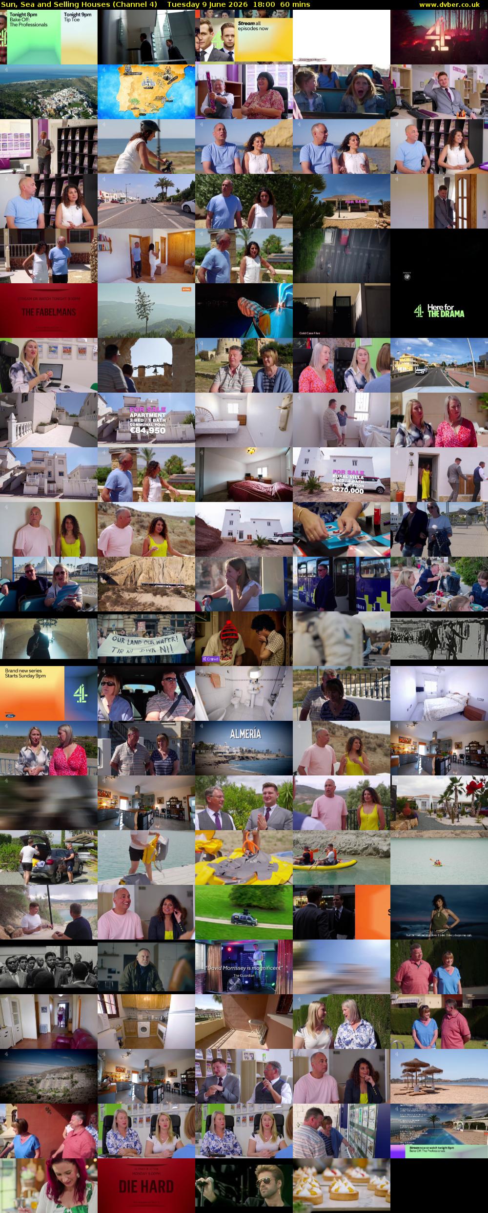 Sun, Sea and Selling Houses (Channel 4) Tuesday 9 June 2026 18:00 - 19:00