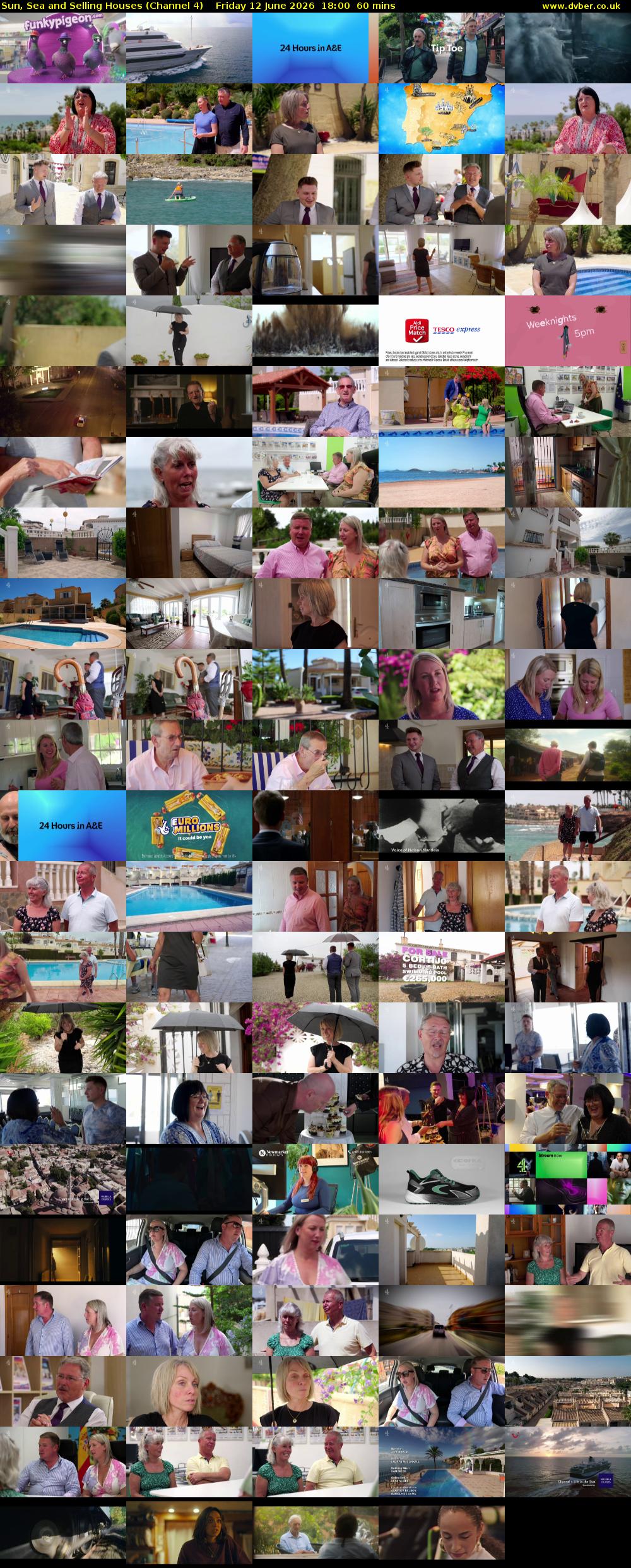 Sun, Sea and Selling Houses (Channel 4) Friday 12 June 2026 18:00 - 19:00