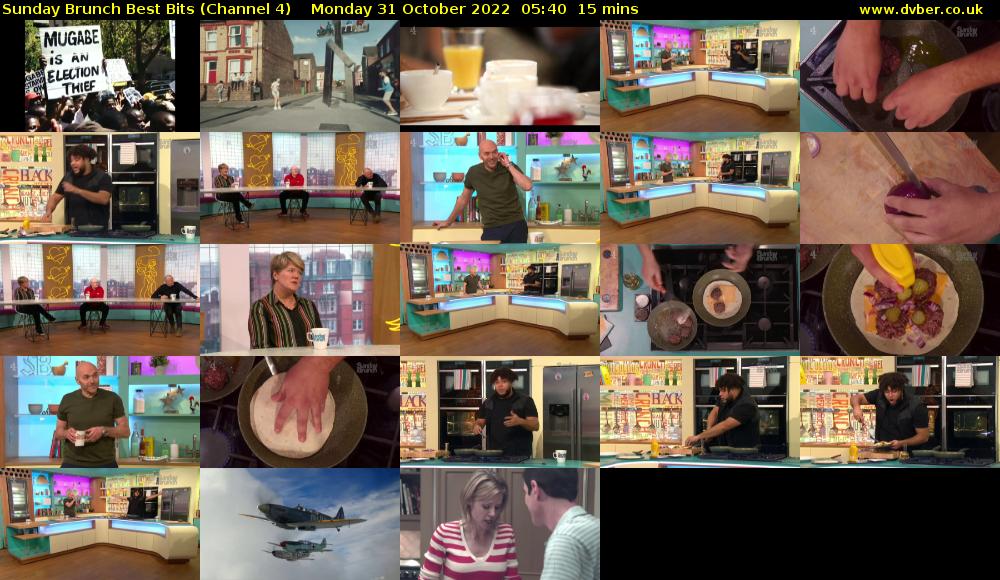 Sunday Brunch Best Bits (Channel 4) Monday 31 October 2022 05:40 - 05:55