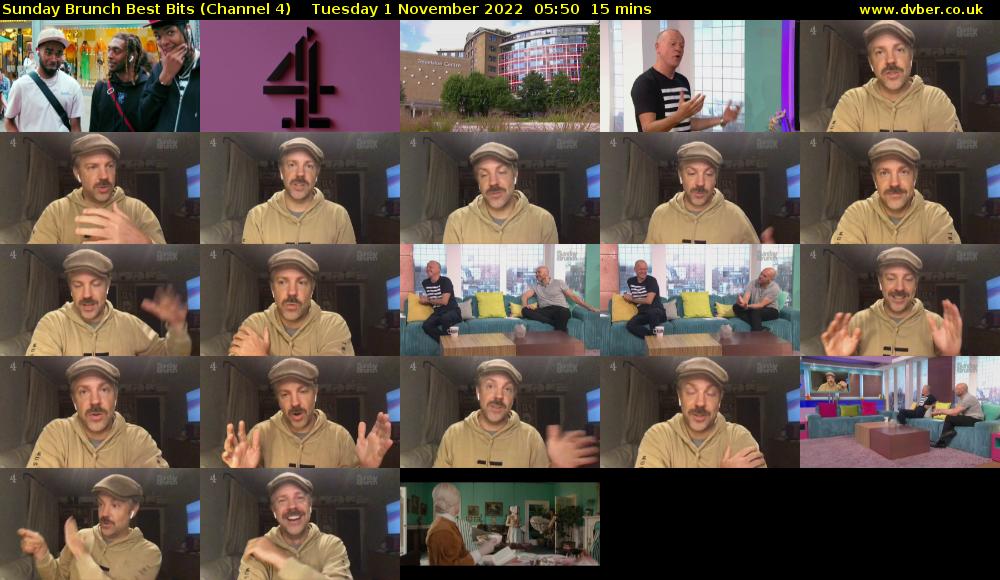 Sunday Brunch Best Bits (Channel 4) Tuesday 1 November 2022 05:50 - 06:05