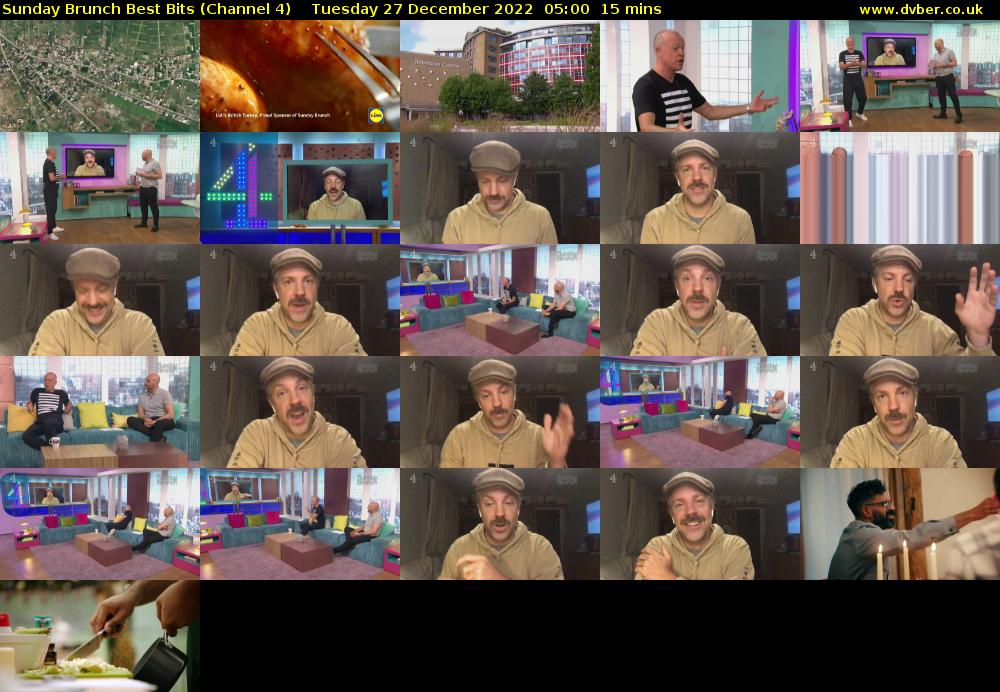 Sunday Brunch Best Bits (Channel 4) Tuesday 27 December 2022 05:00 - 05:15