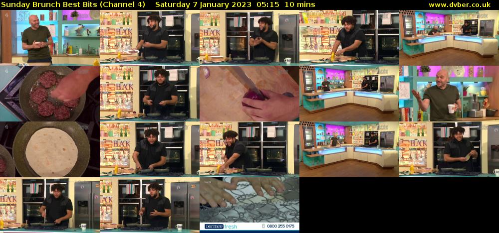 Sunday Brunch Best Bits (Channel 4) Saturday 7 January 2023 05:15 - 05:25