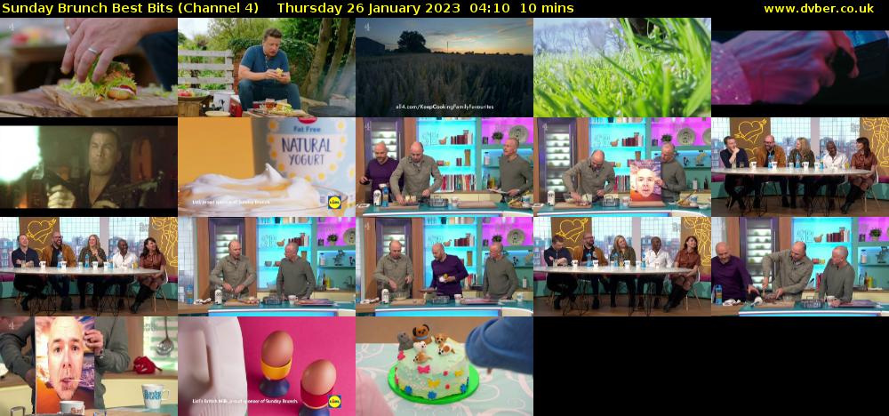 Sunday Brunch Best Bits (Channel 4) Thursday 26 January 2023 04:10 - 04:20