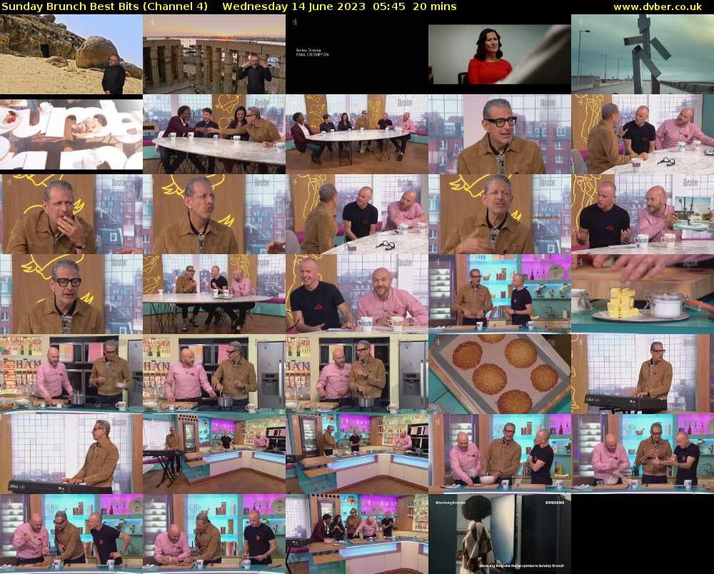 Sunday Brunch Best Bits (Channel 4) Wednesday 14 June 2023 05:45 - 06:05