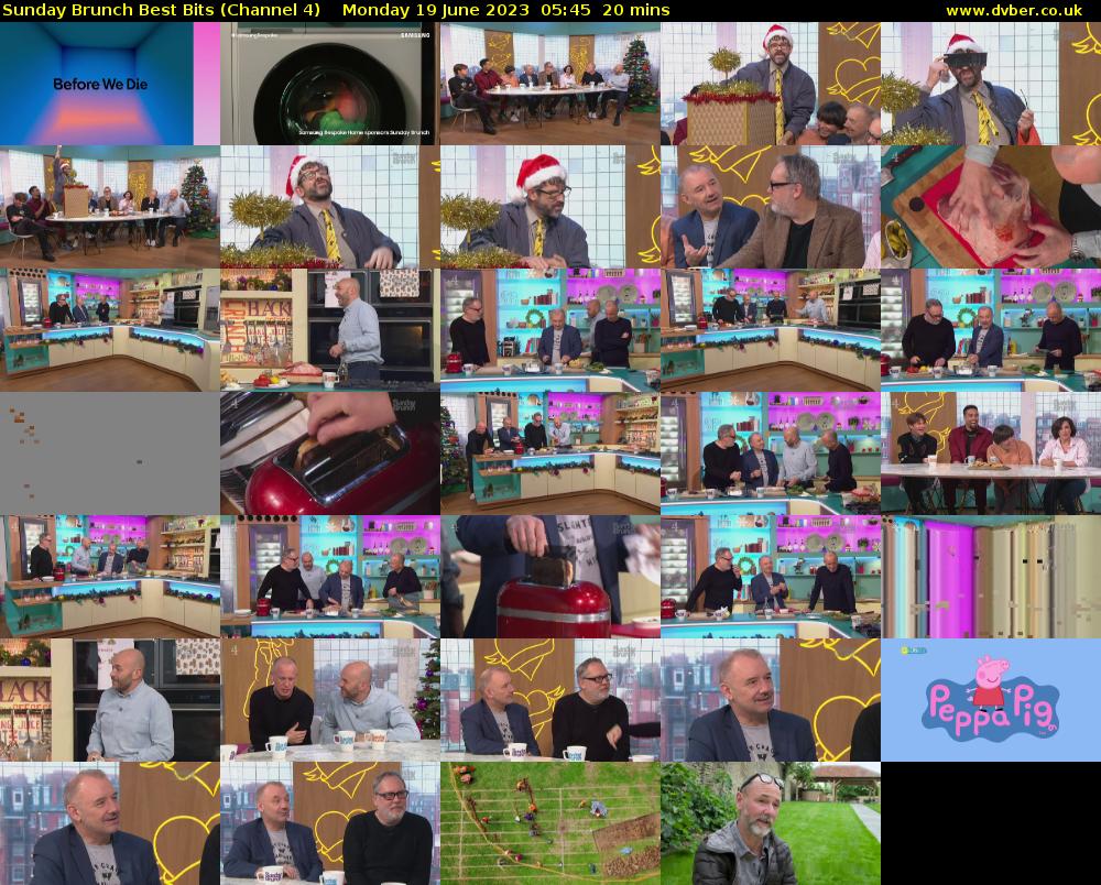 Sunday Brunch Best Bits (Channel 4) Monday 19 June 2023 05:45 - 06:05
