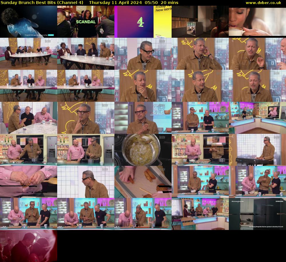 Sunday Brunch Best Bits (Channel 4) Thursday 11 April 2024 05:50 - 06:10
